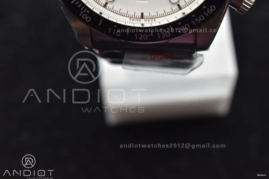 Bay 1:1 Black TWS Bracelet Dial SS A7750 White Chrono on Best Edition SS 1126